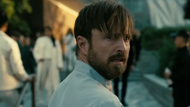 Aaron Paul como Caleb Nichols en la serie Westworld de HBO