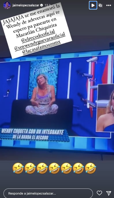 Jaime López llevará a Wendy Guevara a pasear a Mazatlán