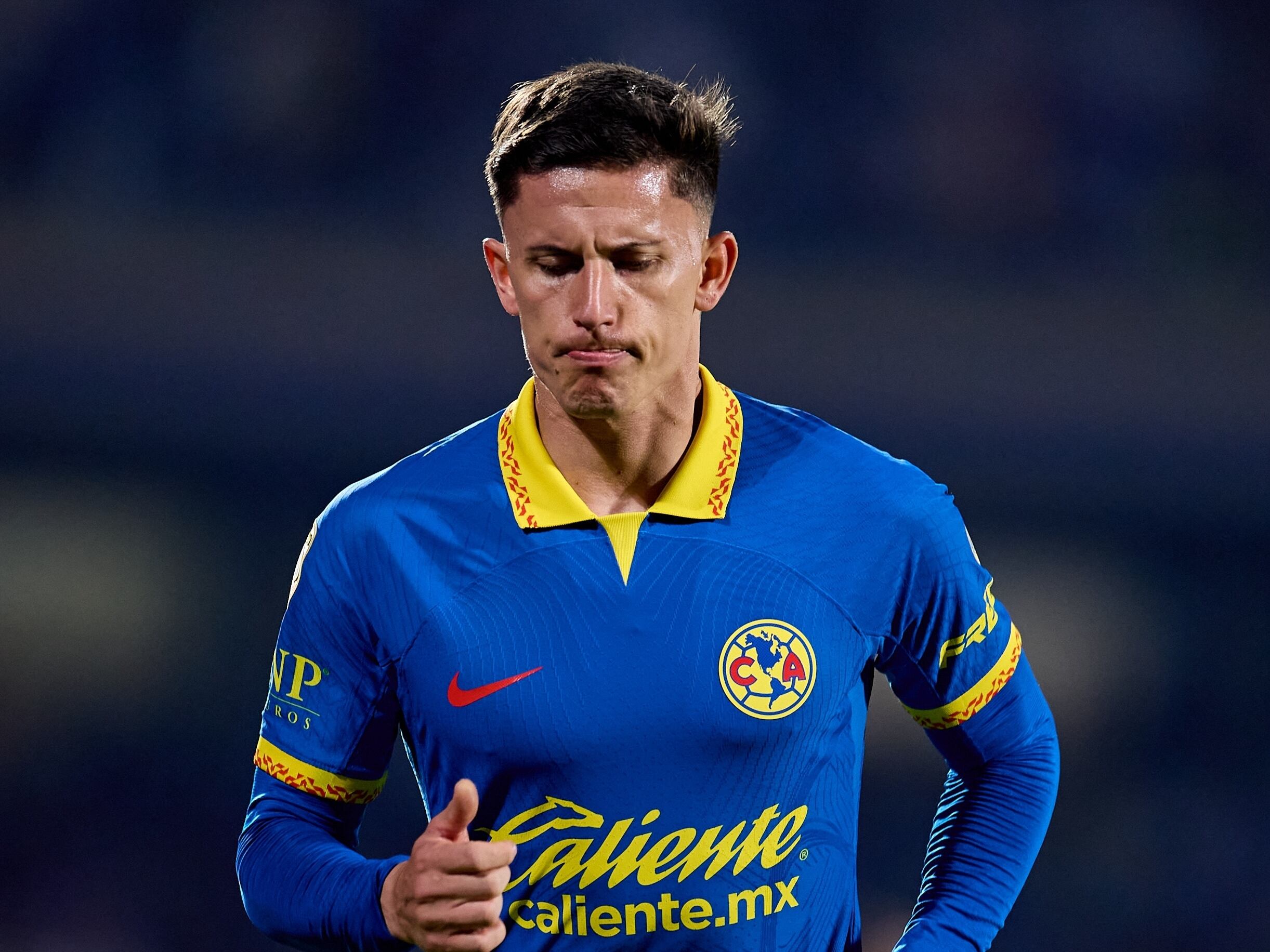 Brian Rodríguez con el Club América.