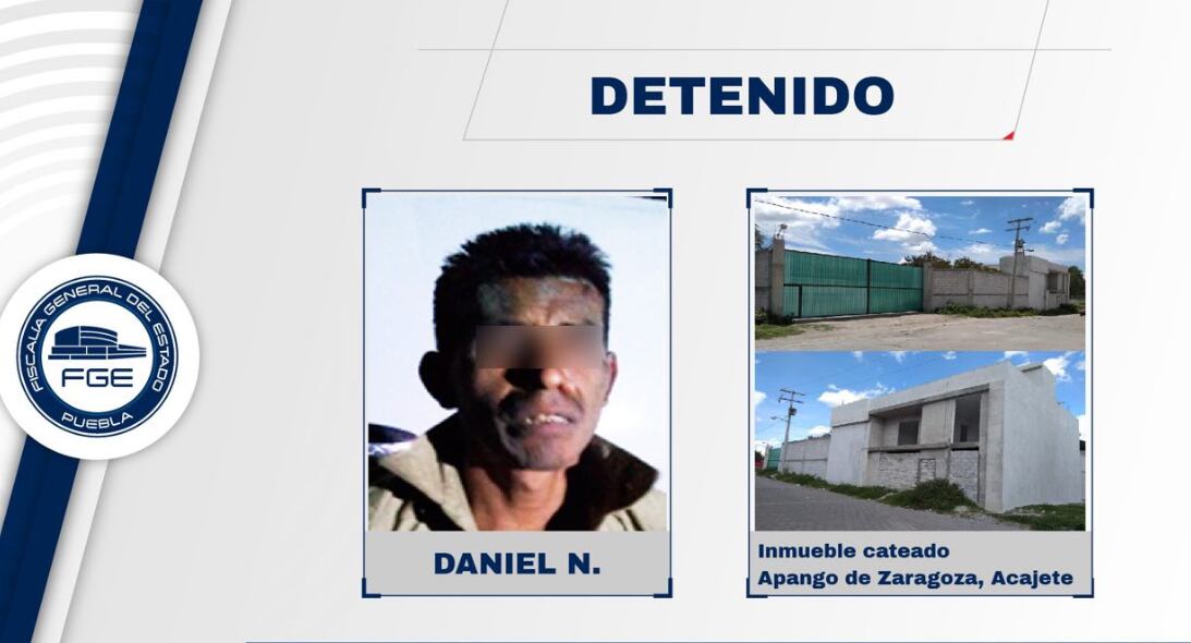 Cateo de bodega en Acajete. Un detenido