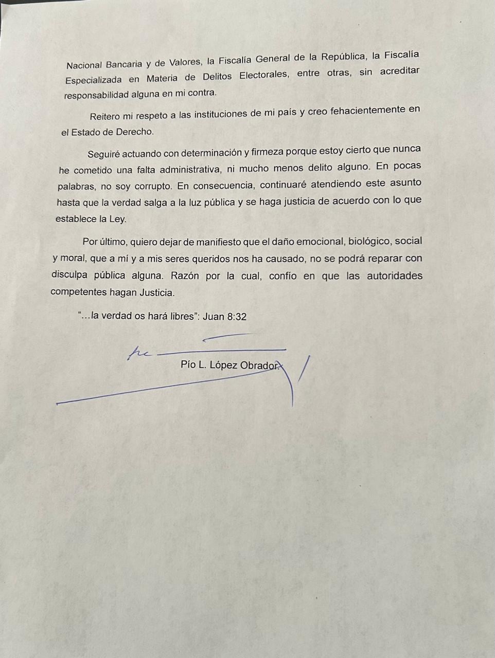 Pío López Obrador reaparece tras exoneración del INE y denuncia daño emocional por videos