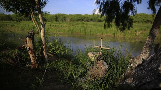 Río Bravo. Lugar donde murieron padre e hija.