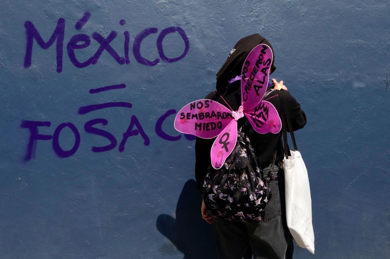 Protesta contra la violencia hacia las mujeres