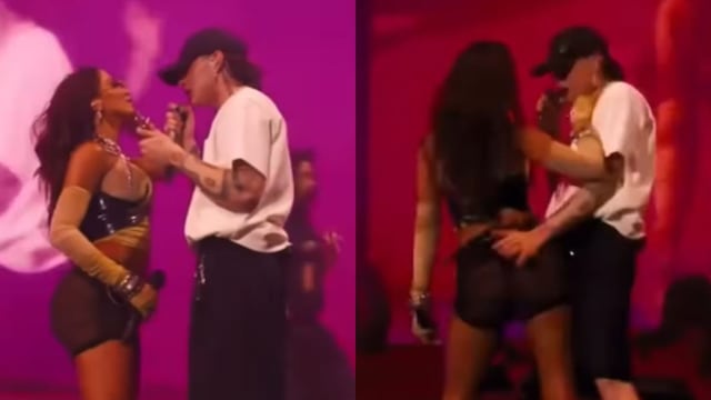 El perreo de Anitta y Peso Pluma en Coachella 2024