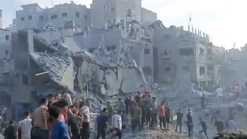 Bombardeos en Jabalia