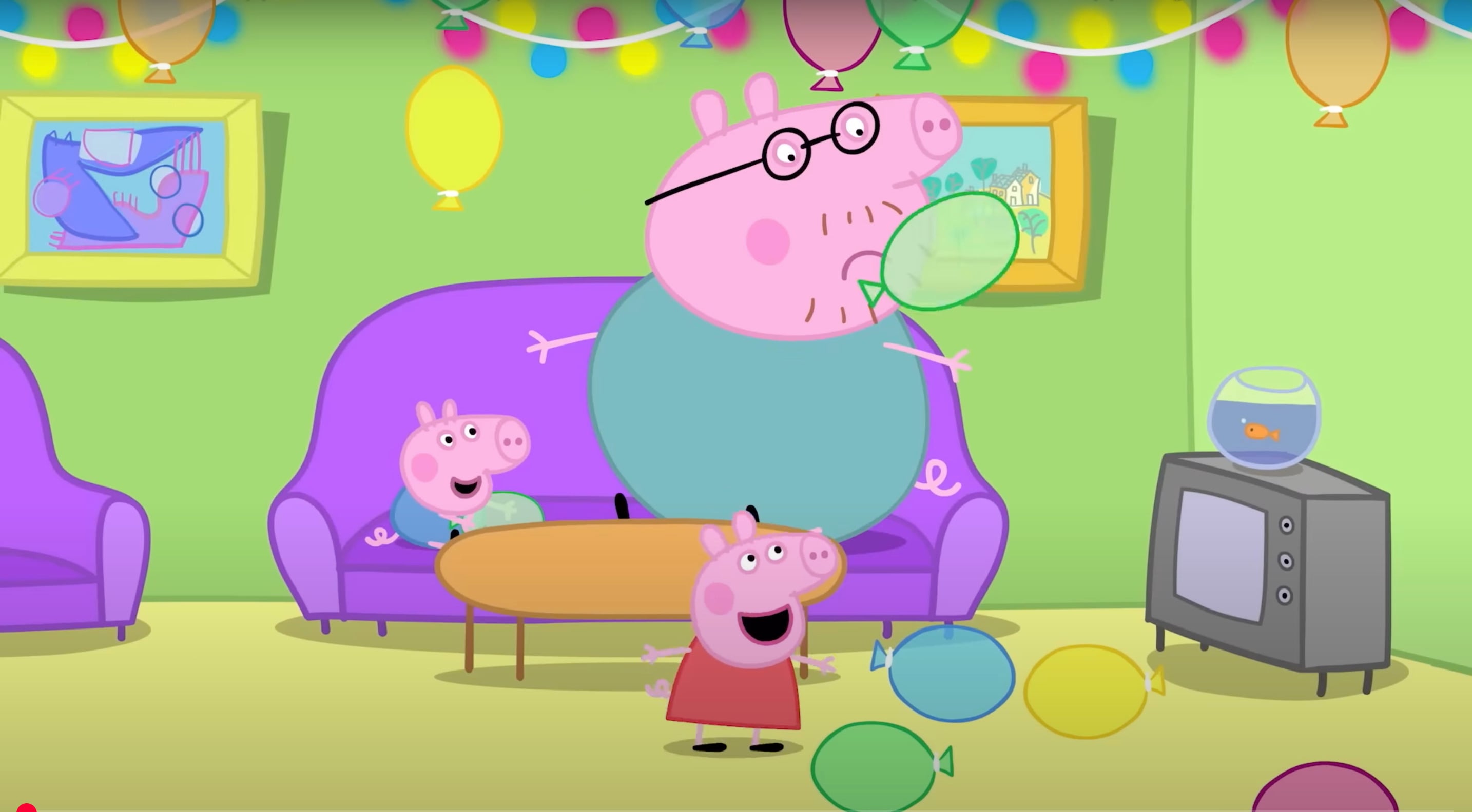 Capítulo completo en YouTube en donde
Peppa Pig celebra Año Nuevo