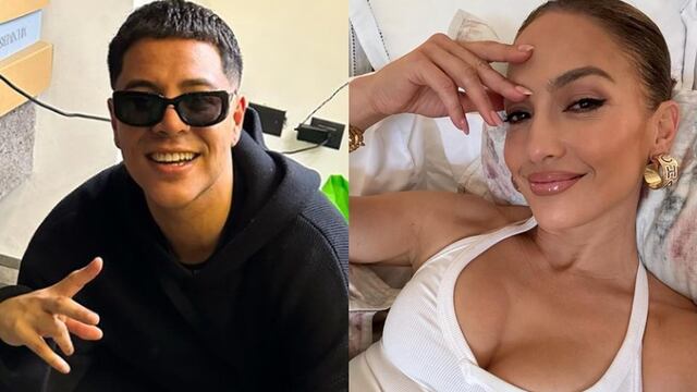 Eduin Caz y Jennifer Lopez