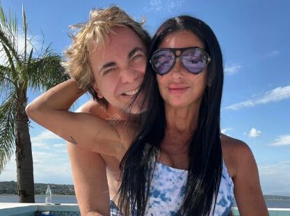 Cristian Castro y su novia