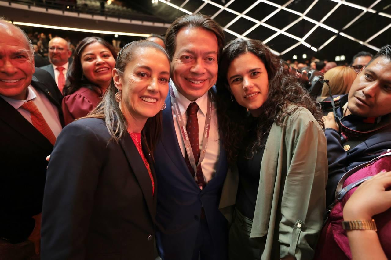 Claudia Sheinbaum, Mario Delgado y Luisa María Alcalde