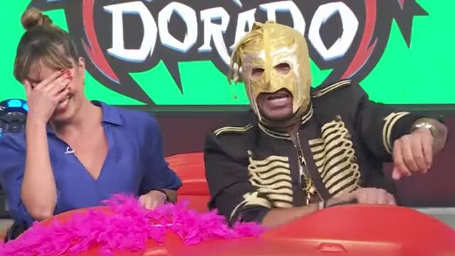 Escorpión Dorado y Andrea Escalona