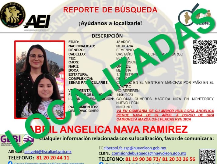 Abril Nava y su hija