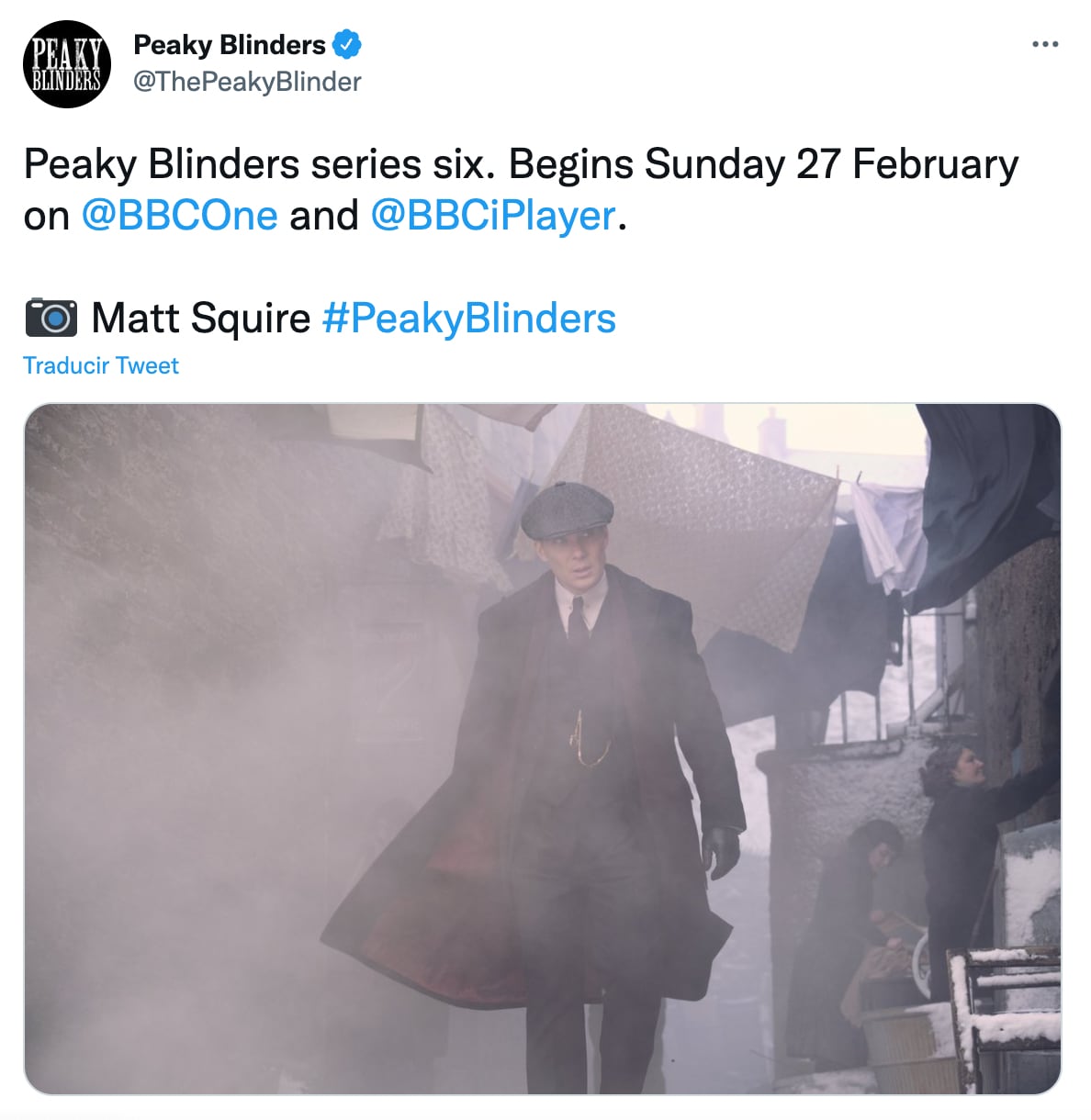 Tuit sobre la serie Peaky Blinders