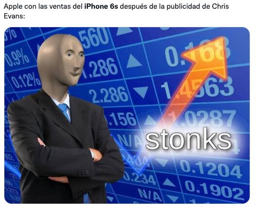 Memes de Chris Evans y su iPhone 6s