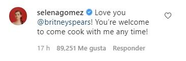 Selena Gomez responde a Britney Spears