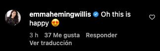 Emma Heming dedica mensaje a Demi Moore