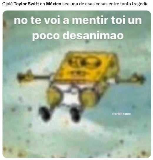 Memes aseguran que Taylor Swift hará un anuncio para conciertos en México