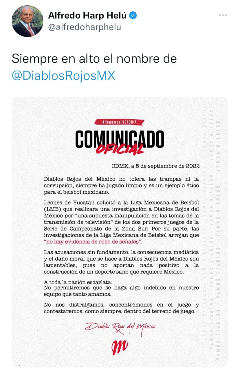 Diablos Rojos de México.