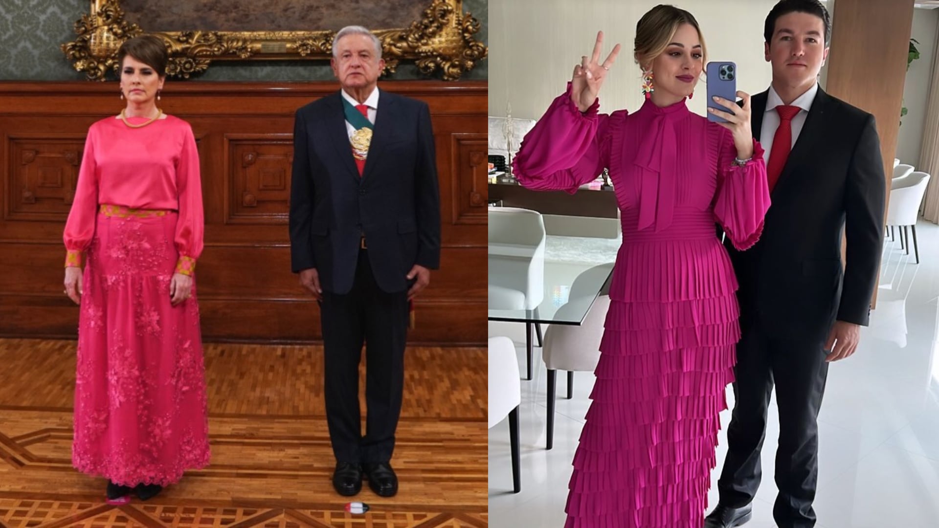 Beatriz Gutiérrez, AMLO / Mariana Rodríguez, Samuel García