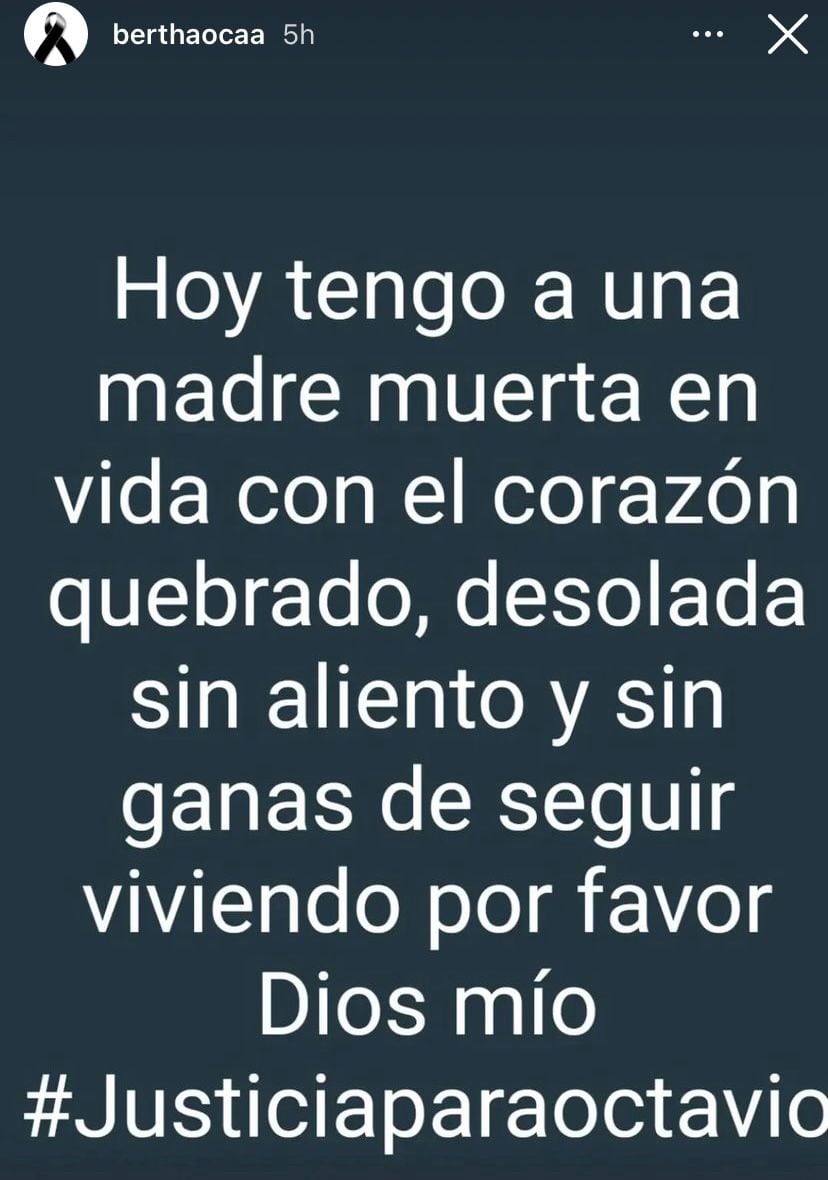 Bertha Ocaña sobre muerte de Octavio Ocaña