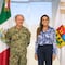 Mara Lezama y Rafael Ojeda, secretario de Marina, revisan estrategia contra el sargazo en Quintana Roo