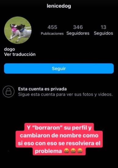 Instagram del entrenador de 'Maple'
