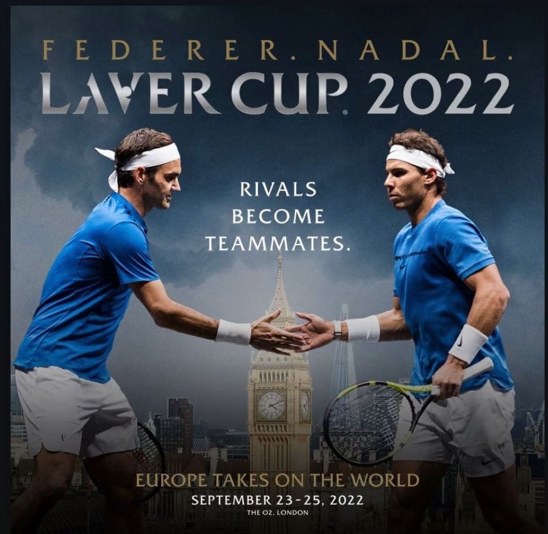 Roger Federer y Rafael Nadal en la Laver Cup 2022