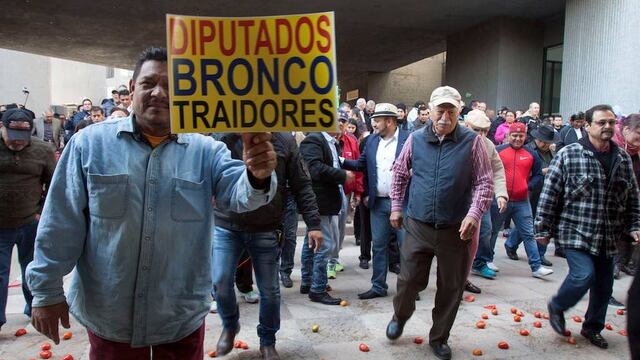 Bronco protesta