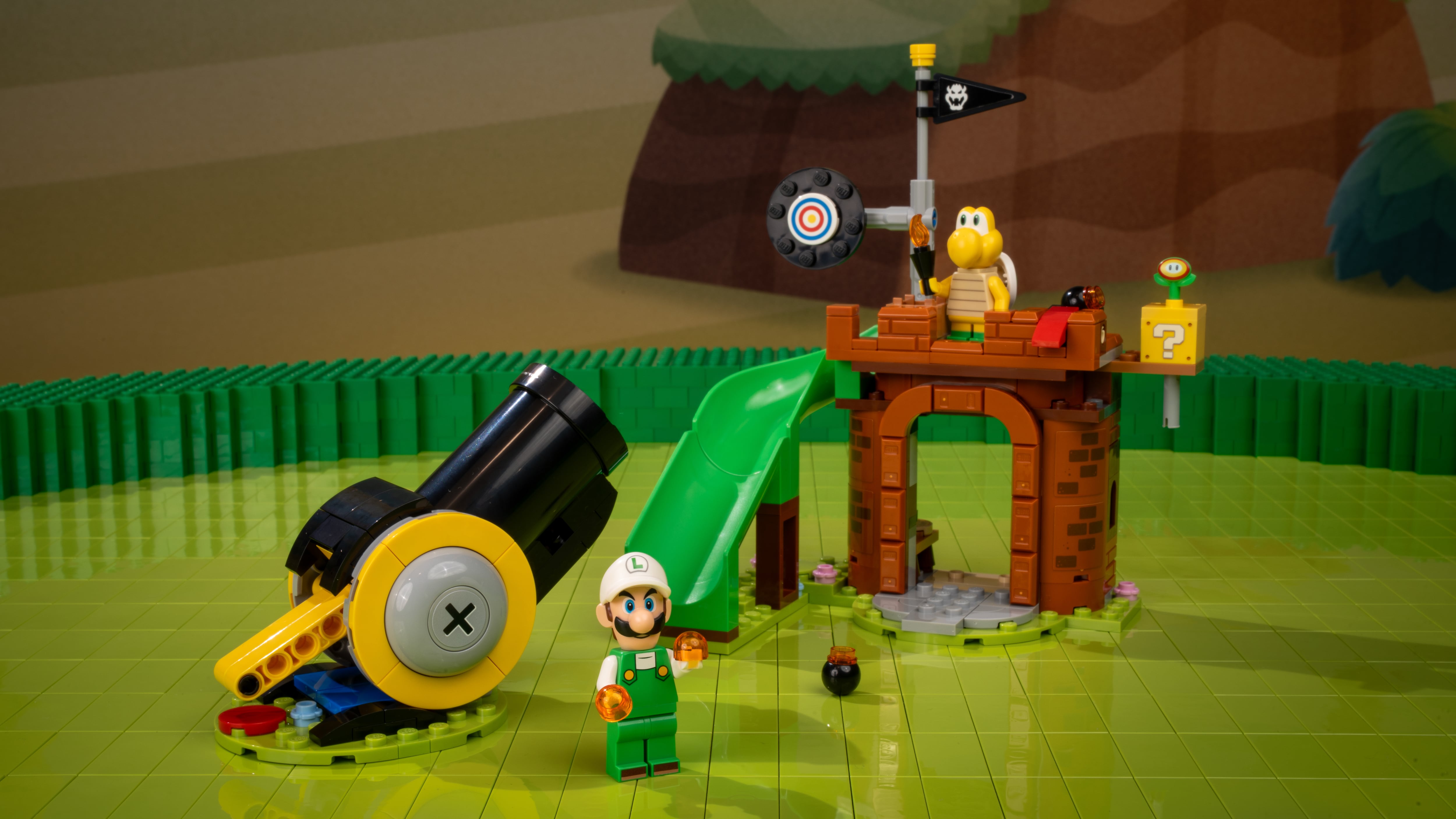 Luigi de Fuego contra Koopa