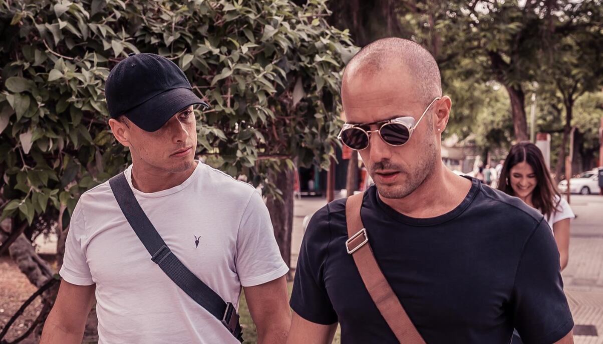 Chicharito con su mentor Diego Dreyfus