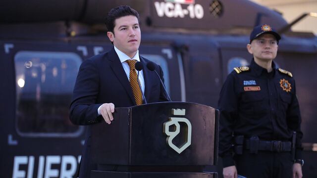 Samuel García, presentó el helicóptero "Black Hawk" el cual será parte de Fuerza Civil