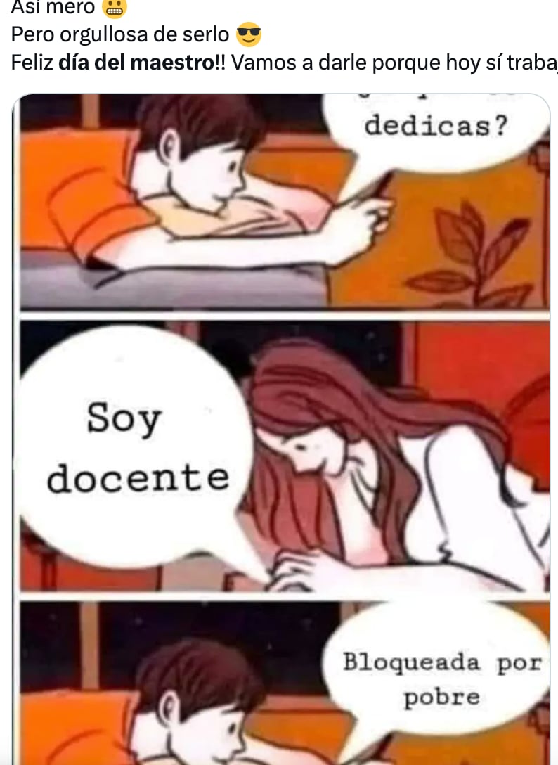 Memes festejan del Día del Maestro celebran este 15 de mayo