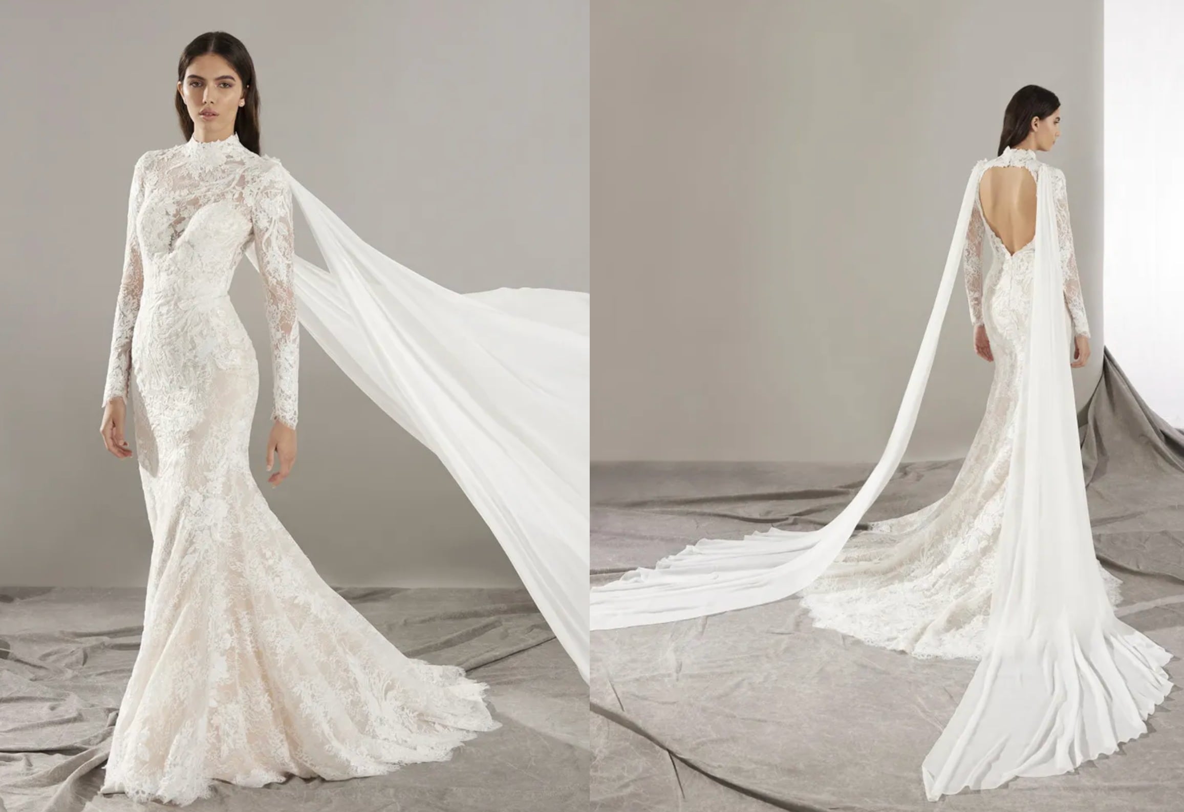 Este sería el vestido que Ángela Aguilar luciría en su boda religiosa con Christian Nodal