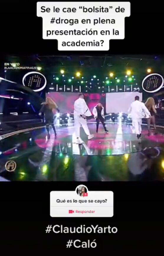 Deducciones de qué se le cayó a Carlo Yatro de Caló en La Academia.