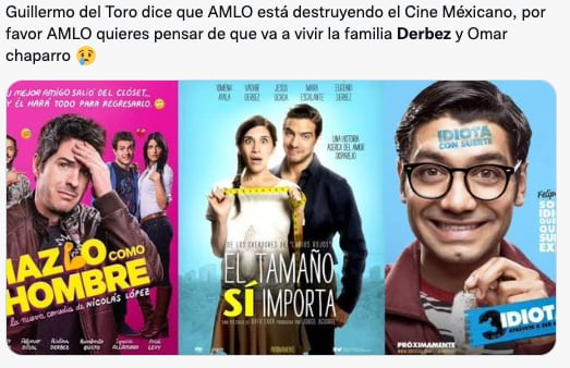 Usuarios se quejan que Omar Chaparro y Eugenio Derbez "destruyeron" el cine mexicano