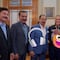 Los Tigres del Norte y Claudia Sheinbaum escuchan nueva canción en Palacio Nacional