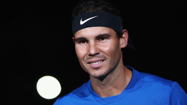 Nadal tras un partido.