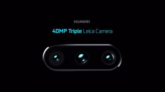 Concepto de la cámara triple de Huawei.
