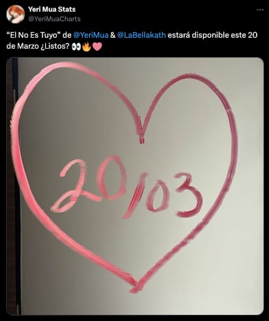 Yeri Mua y Bellakath anuncian fecha de lanzamiento de su canción "El no es tuyo"