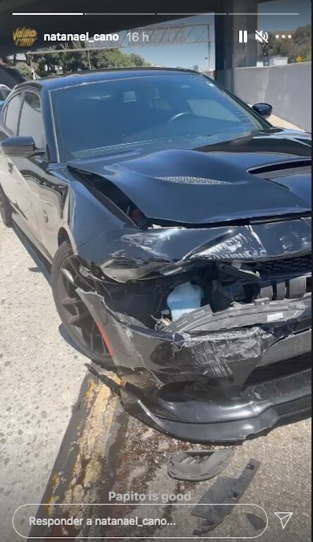 Natanael Cano sufre accidente automovilístico