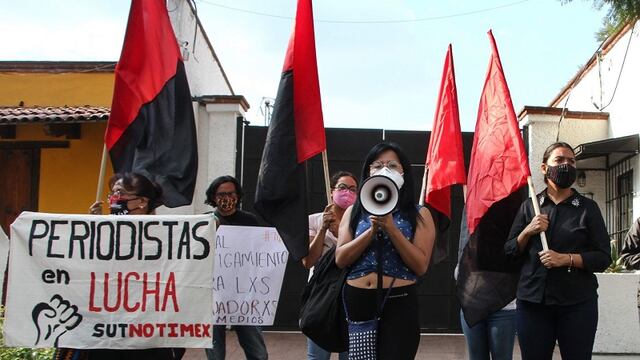 Trabajadores de Notimex