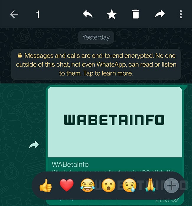 Emojis para reaccionar en WhatsApp