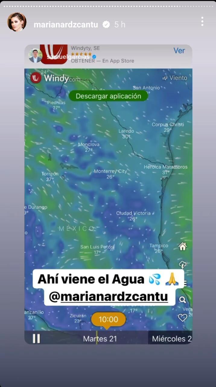 Lluvia en Nuevo León este martes