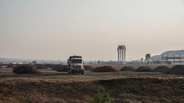 Terrenos donde se construirá el Aeropuerto Internacional de Santa Lucía.
