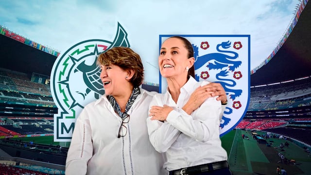 Sheinbaum y Delfina Gómez ven el México vs Inglaterra en Nezahualcóyotl