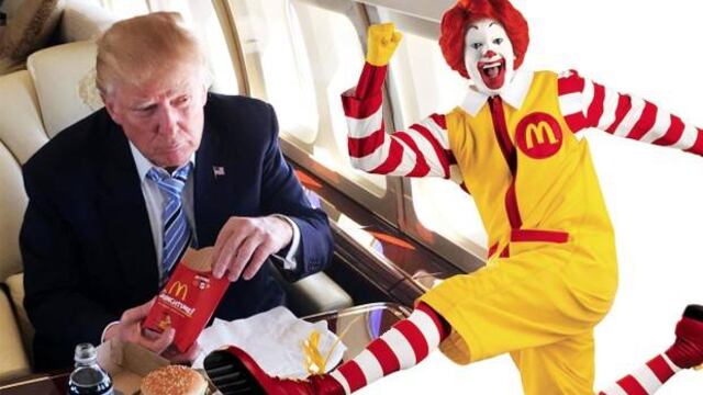 Donald Trump y Ronald McDonald.