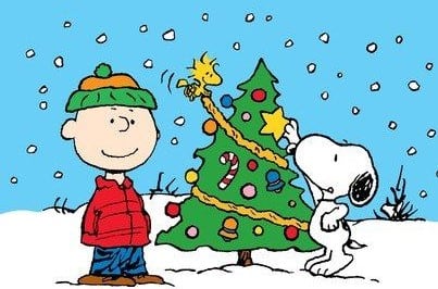 Tarjetas navideñas de Snoopy para regalar en Navidad