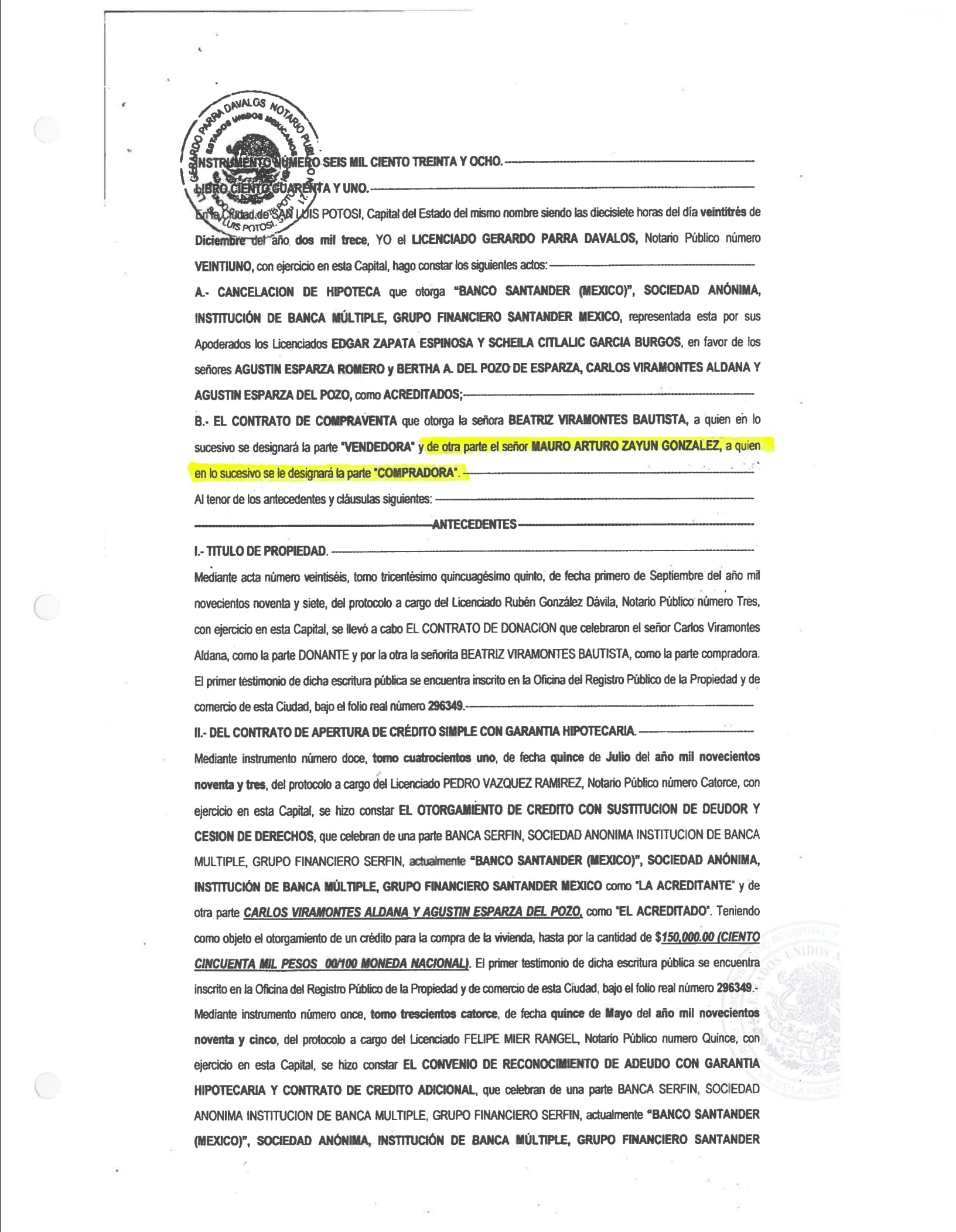 Arturo Zayún González, líder del sindicato del Nacional Monte de Piedad se encuentra bajo investigación