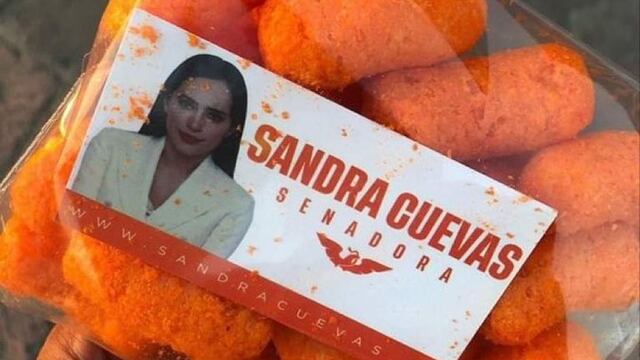 Cheetos de Sandra Cuevas: Regalan frituras con la imagen de la candidata de Movimiento Ciudadano
