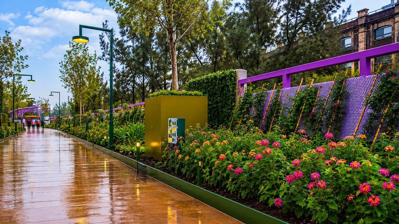 Clara Brugada inaugura el Jardín Flotante Tlallipan, primera Utopía peatonal en CDMX