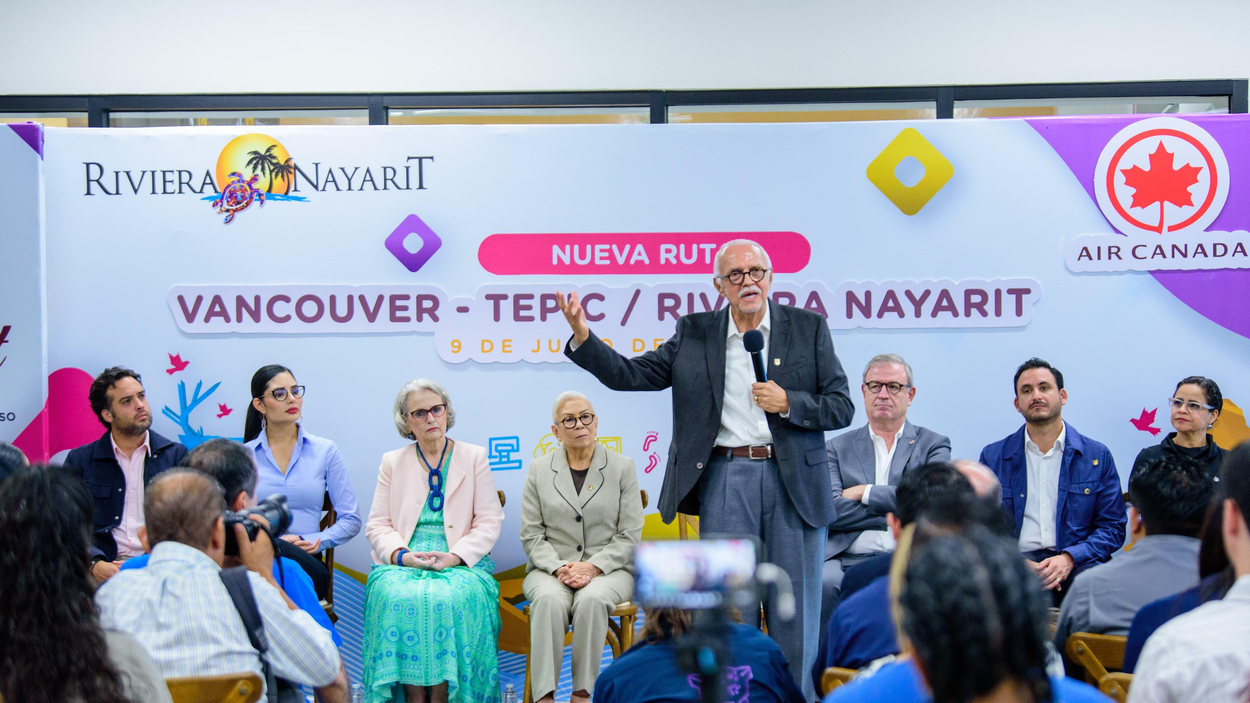 Miguel Ángel Navarro: Nayarit tiene ruta aérea directa con Vancouver, vuelo operado por Air Canada